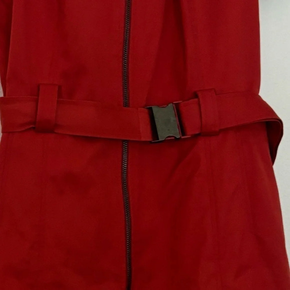 Akris Punto A Line Red Dress Size 8 - Picture 4 of 10